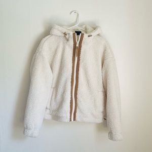 GAP Plush Sherpa Teddy Jacket with Hood